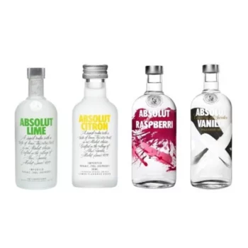 Absolut Flavours Miniatures Mixed 4 x 50ml 1