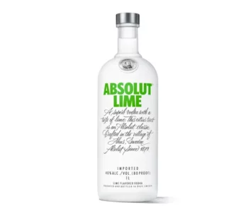 Absolut Lime Flavoured Swedish Vodka 1L 1