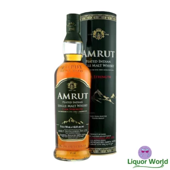 Amrut Peated Cask Strength Single Malt Indian Whisky 700mL 1