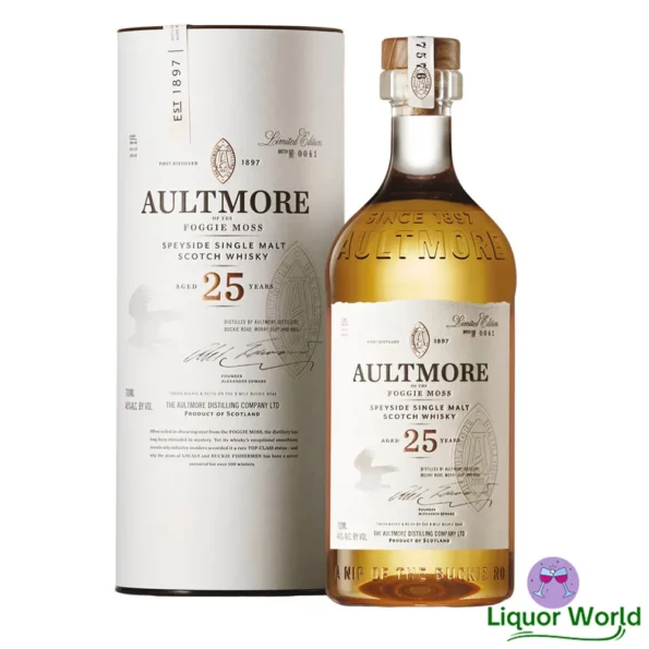 Aultmore 25 Year Old Limited Edition Single Malt Scotch Whisky 700mL 1