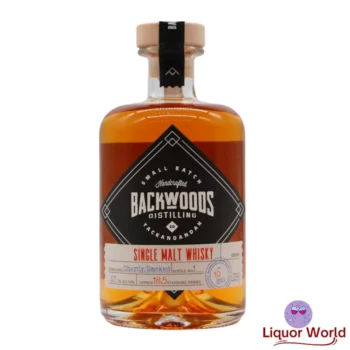 Backwood Single Malt Whisky Batch 10 Ex Chardonnay Cask Smoked Red 500mL 1