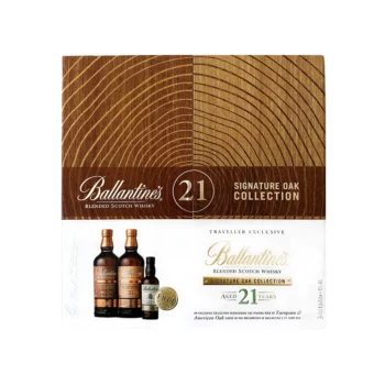 Ballantines 21 Signature Oak Collection Limited Edition Blended Scotch Whisky 2 x 700mL Bonus 200mL 1