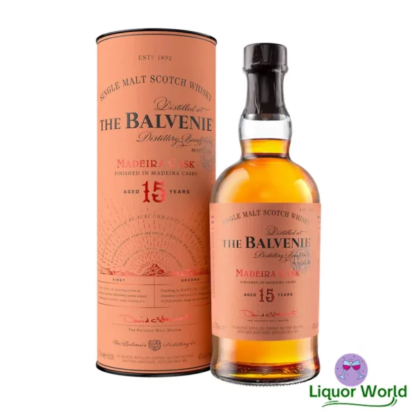 Balvenie 15 Year Old Madeira Cask Single Malt Scotch Whisky 700mL 1