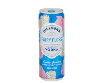 Billsons Fairy Floss Vodka 4 Pack 355ml cans 1