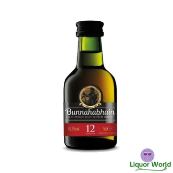 Bunnahabhain 12 Year Old Islay Single Malt Scotch Whisky Glass Miniature 50mL 1