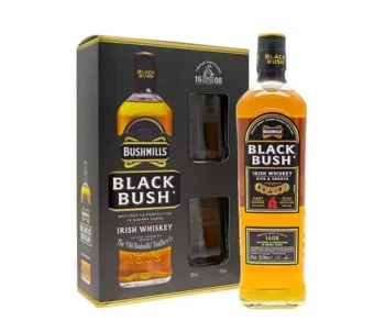 Bushmills Black Bush 2 Glasses Gift Pack Blended Irish Whiskey 700mL 1
