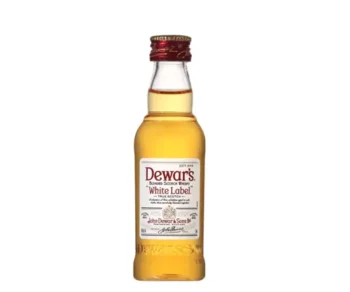 Dewars White Label Blended Scotch Whisky Miniature 50mL 1