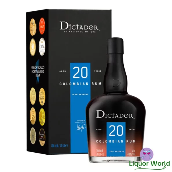 Dictador 20 Year Old Colombian Rum 700mL 1