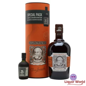 Diplomatico Mantuano Rum Tall Canister Gift Set 700ml 1