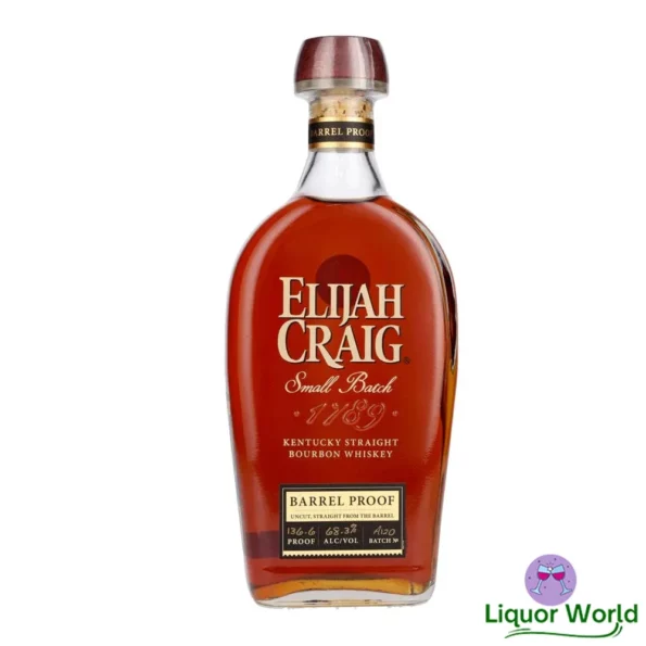 Elijah Craig 12 Year Old Barrel Proof Batch A120 68.3 Kentucky Straight Bourbon Whiskey 700mL 1