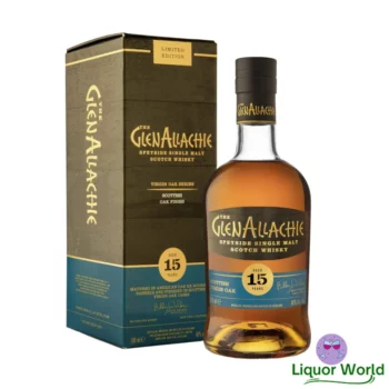 Glenallachie 15 Year Old Scottish Virgin Oak Finish Single Malt Scotch Whisky 700mL 1