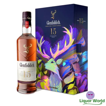 Glenfiddich 15 Year Old Limited Edition Design Flask Single Malt Scotch Whisky 700mL 1