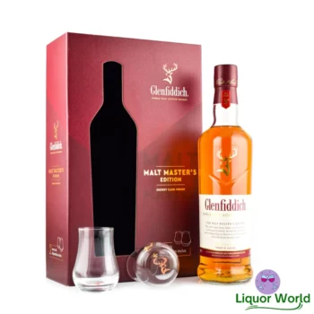 Glenfiddich Malt Masters Sherry Cask Finish 2 Glasses Single Malt Scotch Whisky 700mL 1