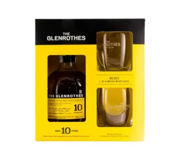 Glenrothes 10 Year Old 2 Glasses Pack Single Malt Scotch Whisky 700ml 1