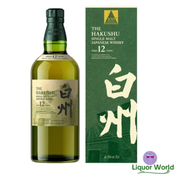 Hakushu 12 Year Old 100th Anniversary Edition Single Malt Japanese Whisky 700mL 1