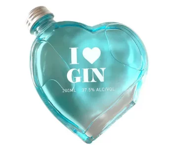 I Love Gin Heart Shaped Bottle 200mL 1