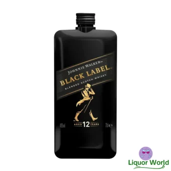 Johnnie Walker Black Label Flask Limited Edition Blended Scotch Whisky 200mL 1