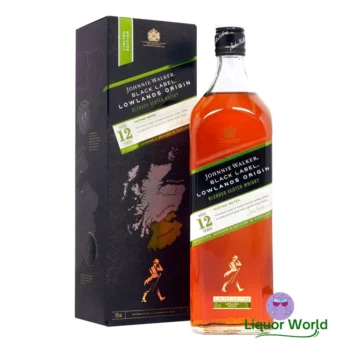 Johnnie Walker Black Label Lowlands Origin 12 Year Old Blended Scotch Whisky 1L 1