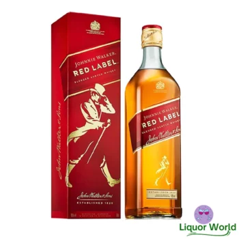 Johnnie Walker Red Label With Gift Box Blended Scotch Whisky 1L 1