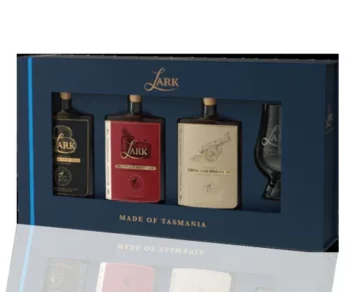 Lark Distillery Fathers Flight Gift Pack with Glencairn 3x100ml 1