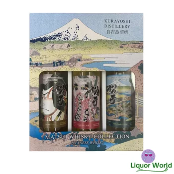 Matsui Single Malt Japanese Whisky Triple Gift Pack 3 x 200mL 1