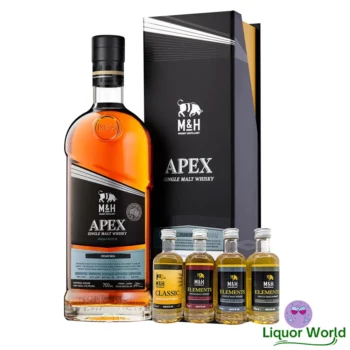 Milk Honey Apex Dead Sea Cask Strength Single Malt Israeli Whisky 700mL Tasting Gift Pack 4 x 50mL 1
