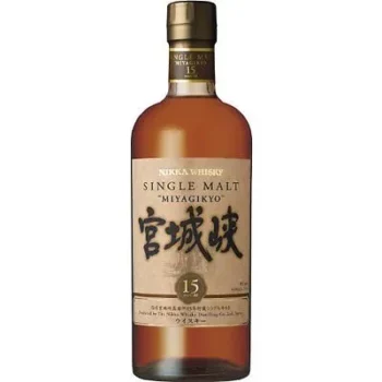 Nikka Miyagikyo 15 Year Old Single Malt Japanese Whisky 700mL 1