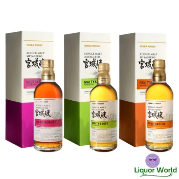 Nikka Miyagikyo Distillery Limited Single Malt Japanese Whisky combo 500mL x 3 1