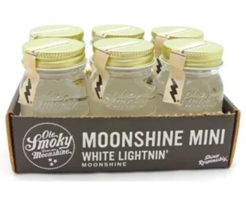 Ole Smoky White Lightning Moonshine 6 Minis 50ml 1