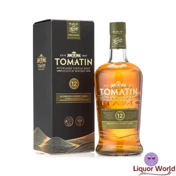 Tomatin 12 Year Old Single Malt Scotch Whisky 1Lt 1