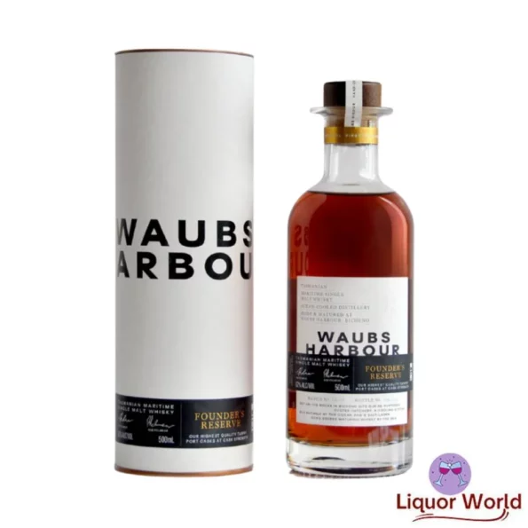 Waubs Harbour Waubs Founders Reserve Tasmania Whisky 500ml 1