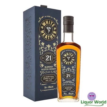 White Heather 21 Year Old Blended Scotch Whisky 700mL 1
