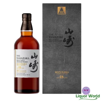 Yamazaki 18 Year Old Mizunara 100th Anniversary Edition Single Malt Japanese Whisky 700mL 1