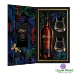 Zacapa Centenario Edicion Negra Sistema Solera Gran Reserva Rum 2 Glasses Gift Pack 700mL 1